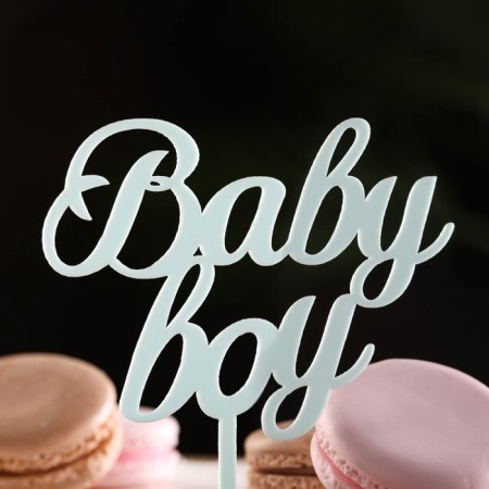 Topper "Baby Boy", lightly blue, give beautifully-1