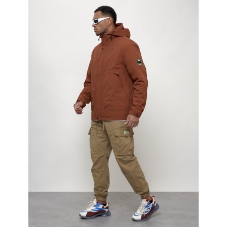 Male spring jacket, size 58, brown color-11
