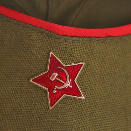 Карнавальный костюм для девочки "Военный", платье, ремень, пилотка, рост 92-104 см-4