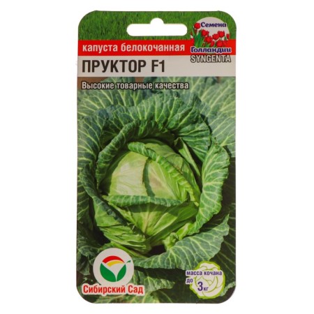 White cabbage seeds of white patch, F1, 10 pcs.