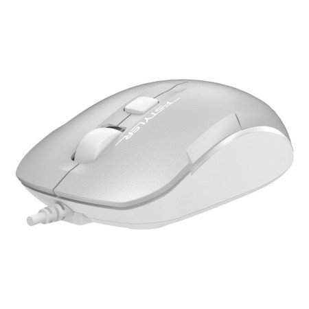 Mouse A4Tech FSTYLER FM26 silver/white optical (2000DPI) USB for a laptop (4but)-1