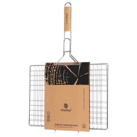 Ground Grill Universal Maclay, 30x40 cm, chrome steel, for barbecue-10