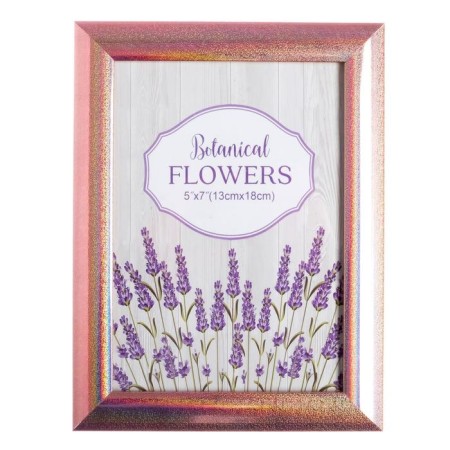 Photo frame plastic 13x18 cm "Holographic shine and copper" 21x16 cm-4