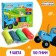 Modeling dough, 4 colors, 25 grams, blue tractor
