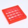 Box for sweets 25 pcs, 22 x 22 x 3.5 cm, scarlet