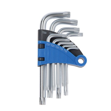 A set of tundra keys, Torx Tamper, CRV, TT10 - TT50, 9 pcs.