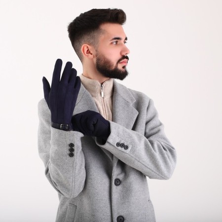 Gloves are male, dimensionless, without insulation, blue color-3