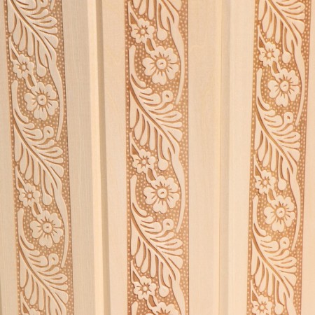 Pauline for a bathhouse, 15l, "Russian patterns", with a stainless insert-3