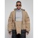 Ski costume male winter, size 48, beige color