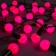 Garland “thread” 10 m with nozzles “balls 2.5 cm”, IP44, dark thread, 100 LED, pink glow, 8 modes, 220 V