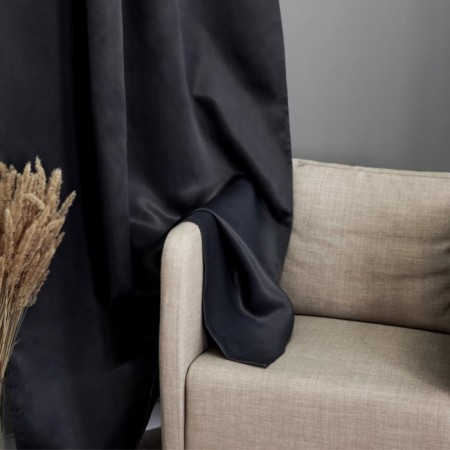 Curtain curtain Witerra matte 135x260cm, black, Blackout, PE100%