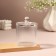 Organizer for cotton sticks, with a lid, d = 9.5 × 12 cm, transparent