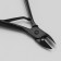 Manicure nippers for cuticle, 9.3 cm, blade length - 10 mm, black color