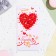 Money envelope "Happy Wedding Day!" Flower Heart, Congrev, Glitter, 16.5 x 8.5 cm