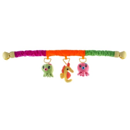 Soft game is soft on the crib, stroller "Octopuses", 25-84 cm, rattles, 3 toys mix, crush me-6