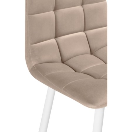 Hilly stool for metal/velor, black/beige 43x42x93 cm-5