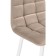 Hilly stool for metal/velor, black/beige 43x42x93 cm