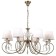 Ceiling light Gerhort G11097/8AB WT, 8x40W, E14, 96x85x85 cm, bronze color
