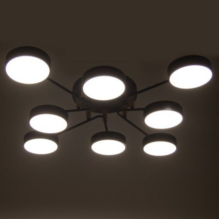 Almo chandelier 8XLED 192W 3000-6000K Black 90x90x21 cm Bayerlux-4