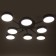 Almo chandelier 8XLED 192W 3000-6000K Black 90x90x21 cm Bayerlux