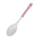 A baby spoon for bamboo feeding, oval shape, mix color