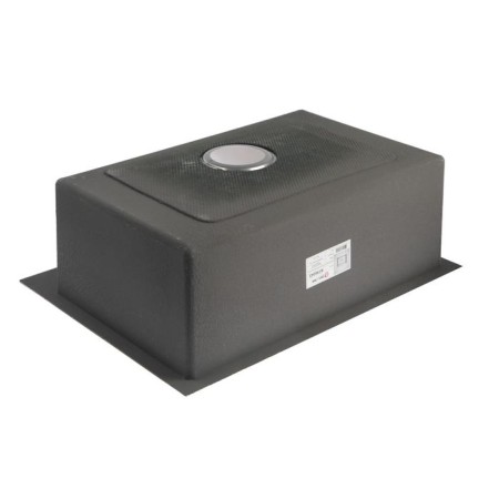 Kitchen sink Aflorn AF96045, Sredal, S = 3.0 and 0.8 mm, 60x45x22 cm, siphon, satin-3