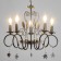 Batrice Causenge 5XE14 40W black and gold 56.5x56.5x48.5-105 cm Bayerlux