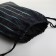 Bag for shoes on the lace, black color