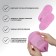 Socks for pedicure, silicone, with perforation, with a strap, size L, pink color