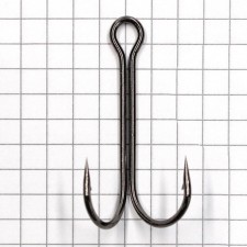 The hook Namazu Double Hook Long, size 20 Ints, BN color, double, 50 pcs.