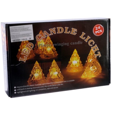 Supple LED "Pyramid" is small, shimmers with different colors-4