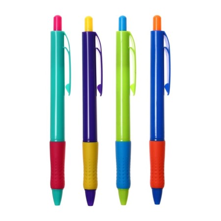 Automatic ballpoint handle 1.0 mm, with a rubber holder, MIX case