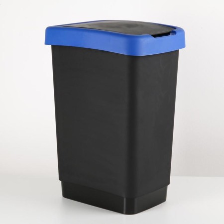 Twin garbage container, 25 l, blue color-5