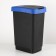 Twin garbage container, 25 l, blue color