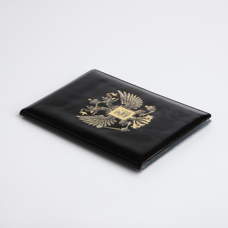 Cover for passport, black color-3