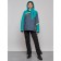 Ski jacket female winter, size 60, green color