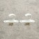 Hook for curtains KS101 CAPPIO, one -rod, white color, 2 pcs