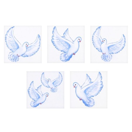 Set of prayers "pigeons" 5 pcs, 9.5 x 9.5 cm