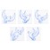 Set of prayers "pigeons" 5 pcs, 9.5 x 9.5 cm