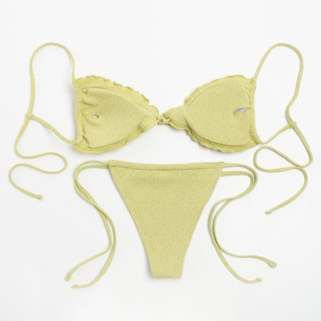Swimsuit female separate minku color green, size 44-6