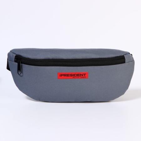 Bag on the belt "Putin Team", 32 x 8 x 15 cm, base, lightning department, gray-3