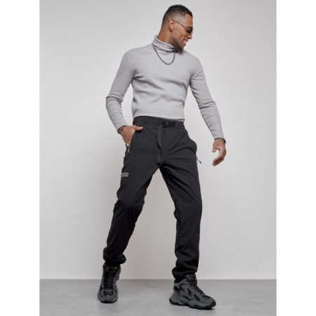 Warm pants, size 52, black color-15