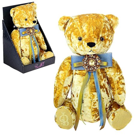 Soft toy "Bear Bernart", gold color