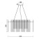Suspended lamp Freya Fr5198PL-06CH OTTIMO, 510x510x1265 mm, E14, 6x60W, color chromium