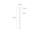 Topper for suspended strip tap 7.5 × 4 cm, white color