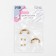 Fasteners for handles on a bag, metal, 2.6 × 1.4 × 0.4 cm, 2 pcs, 4 screws, gold color