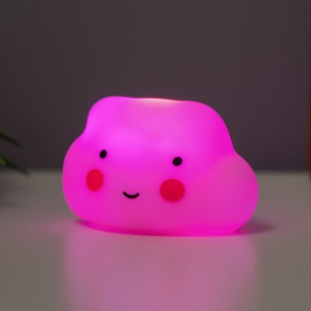 Night "Cloud" 2W LED LR44 pink 3.5x5x4cm-5