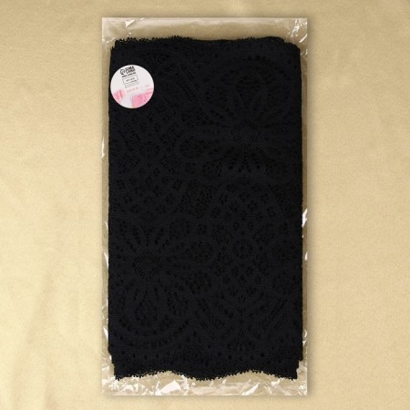 Lace elastic fabric, 240 mm × 2.7 ± 0.5 m, black color-3
