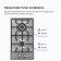 Hon surface Delvento V30V20M001, gas, 2 burners, silver