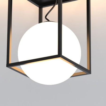 Ceiling chandelier Mantra Desigual, E27, 1x20W, 195x195x305 mm, black color-2